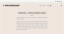 Desktop Screenshot of openscreennight.com