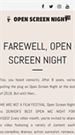 Mobile Screenshot of openscreennight.com